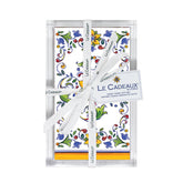 Capri Guest Napkins (Pack of 15) & Acrylic Holder Gift Set
